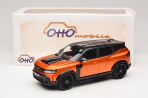 Dacia Duster Mk3 Redust Sport 4x2 Hybrid Metallic Orange Otto 1:18 OT1316 Resina — immagine 6 di 6