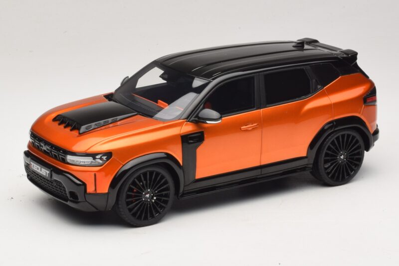 Dacia Duster Mk3 Redust Sport 4x2 Hybrid Metallic Orange Otto 1:18 Dacia Duster Mk3 Redust Sport 4x2 Hybrid Metallic Orange Otto 1:18 OT1316 Resina
