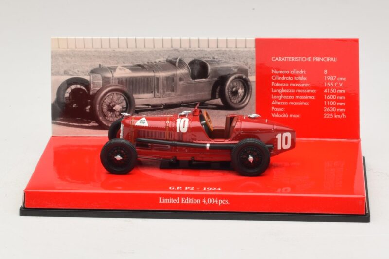 Alfa Romeo P2 #10 Rosso 1924 Minichamps 1:43 403241203 Pressofusione