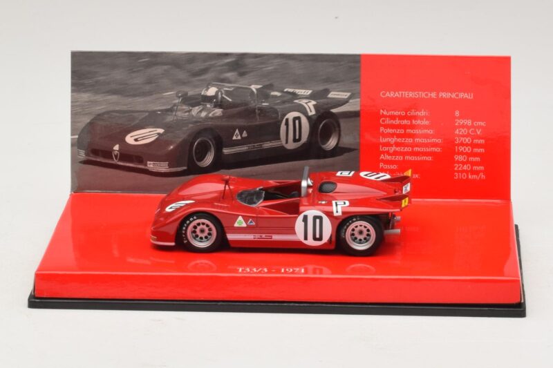 Alfa Romeo T33/3 #10 R. Stommelen / N. Galli ADAC 1000km Nurburgring 1971 Minichamps 1:43 Alfa Romeo T33/3 #10 R. Stommelen / N. Galli ADAC 1000km Nurburgring 1971 Minichamps 1:43 436711210 Pressofusione