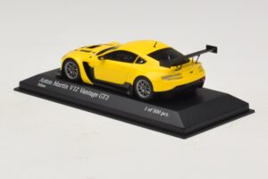 Aston Martin V12 Vantage GT3 Giallo Minichamps 1:43 437121391 Pressofusione — immagine 3 di 4