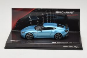 Aston Martin V12 Zagato Alba Blue Minichamps 1:43 437137222 Pressofusione