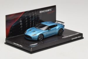 Aston Martin V12 Zagato Alba Blue Minichamps 1:43 437137222 Pressofusione — immagine 2 di 5