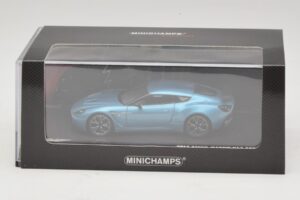 Aston Martin V12 Zagato Alba Blue Minichamps 1:43 437137222 Pressofusione — immagine 5 di 5
