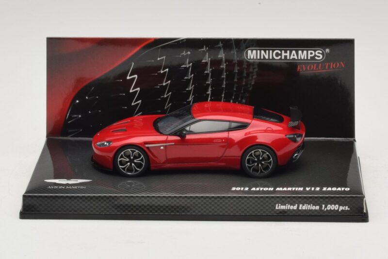 Aston Martin V12 Zagato Rosso Minichamps 1:43 437137220 Pressofusione