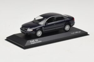 Audi A6 C5 Blu Metallizzato Minichamps 1:43 430010201 Pressofusione — immagine 2 di 4