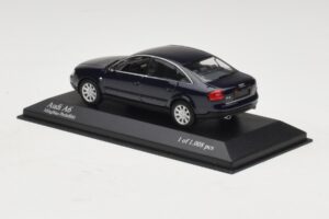 Audi A6 C5 Blu Metallizzato Minichamps 1:43 430010201 Pressofusione — immagine 3 di 4