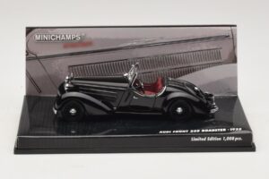 Audi Front 225 Roadster Nero Minichamps 1:43 437019131 Pressofusione