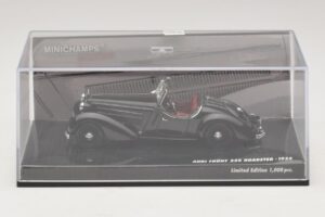 Audi Front 225 Roadster Nero Minichamps 1:43 437019131 Pressofusione — immagine 4 di 5