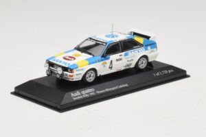 Audi Quattro #4 S. Blomqvist / B. Cederberg Rally Sweden Winner 1982 Minichamps 1:43 430821904 Pressofusione — immagine 2 di 4