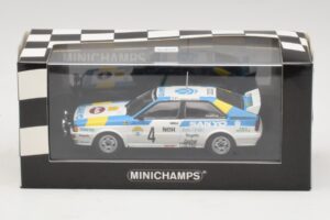 Audi Quattro #4 S. Blomqvist / B. Cederberg Rally Sweden Winner 1982 Minichamps 1:43 430821904 Pressofusione — immagine 4 di 4
