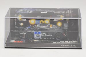 Audi R8 LMS GT3 #100 M. Ekstrom / O. Jarvis Abt Sportsline 24 Hours of Nurburgring 2010 Minichamps 1:43 437101900 Pressofusio — immagine 4 di 5