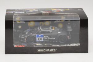 Audi R8 LMS GT3 #100 M. Ekstrom / O. Jarvis Abt Sportsline 24 Hours of Nurburgring 2010 Minichamps 1:43 437101900 Pressofusio — immagine 5 di 5