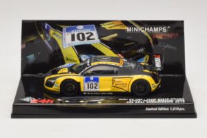 Audi R8 LMS GT3 #102 H-J. Stuck / H. Heyer Black Falcon 24 Hours of Nurburgring 2010 Minichamps 1:43 437101912 Pressofusione