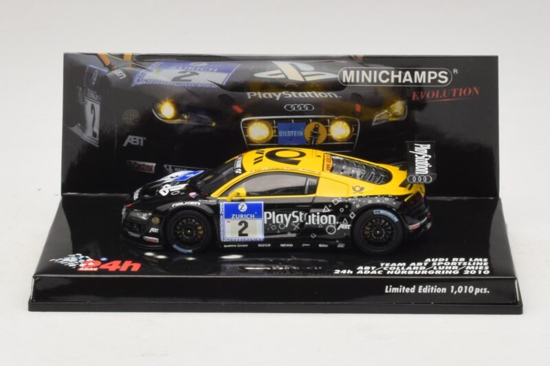 Audi R8 LMS GT3 #2 24 Hours of Nurburgring 2010 Minichamps 1:43 Audi R8 LMS GT3 #2 24 Hours of Nurburgring 2010 Minichamps 1:43 437101902 Pressofusione