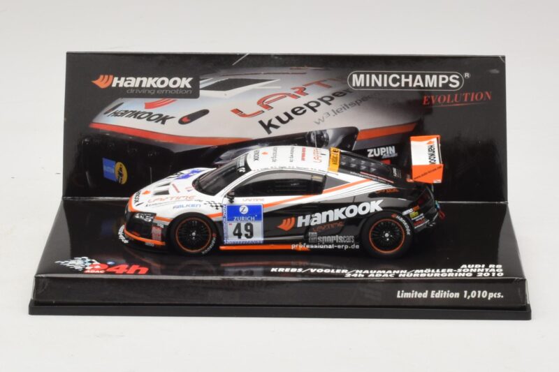 Audi R8 LMS GT3 #49 Krebs / Vogler Hankook 24 Hours of Nurburgring 2010 Minichamps 1:43 437101949 Pressofusione