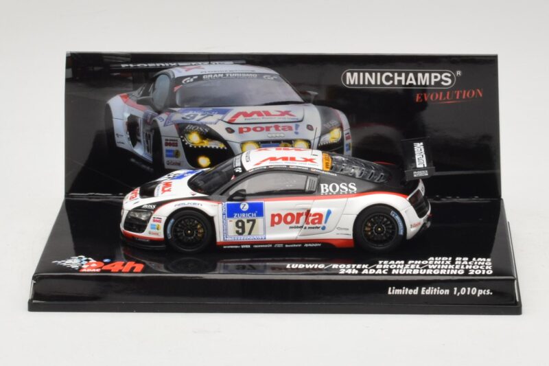 Audi R8 LMS GT3 #97 Phoenix Racing 24 Hours of Nurburgring 2010 Minichamps 1:43 437101997 Pressofusione