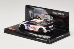 Audi R8 LMS GT3 #97 Phoenix Racing 24 Hours of Nurburgring 2010 Minichamps 1:43 437101997 Pressofusione — immagine 3 di 5