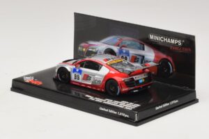 Audi R8 LMS GT3 #99 F. Biela / M. Fassler Phoenix Racing 24 Hours of Nurburgring 2010 Minichamps 1:43 437101999 Pressofusione — immagine 3 di 5