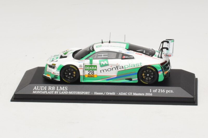 Audi R8 LMS Montaplast By Land-Motorsport #28 C. Haase / S. Ortelli ADAC GT Masters 2016 Minichamps 1:43 Audi R8 LMS Montaplast By Land-Motorsport #28 C. Haase / S. Ortelli ADAC GT Masters 2016 Minichamps 1:43 437161198 Pressofusi