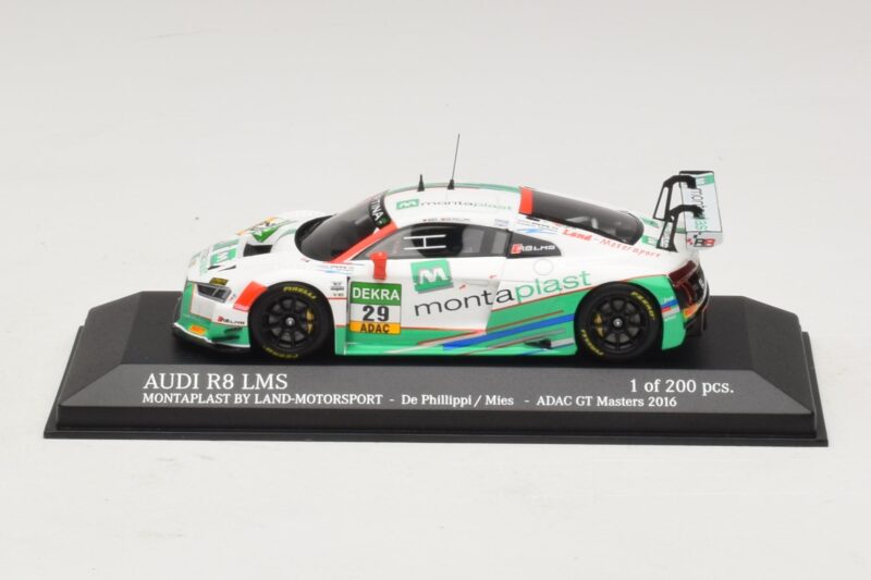 Audi R8 LMS Montaplast By Land-Motorsport #29 C. De Phillippi / C. Mies ADAC GT Masters 2016 Minichamps 1:43 Audi R8 LMS Montaplast By Land-Motorsport #29 C. De Phillippi / C. Mies ADAC GT Masters 2016 Minichamps 1:43 437161129 Presso