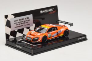 Audi R8 LMS Ultra #100 MS Racing Patel / Dobitsch ADAC GT Masters 2013 Minichamps 1:43 437130100 Pressofusione — immagine 2 di 5