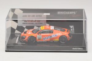 Audi R8 LMS Ultra #100 MS Racing Patel / Dobitsch ADAC GT Masters 2013 Minichamps 1:43 437130100 Pressofusione — immagine 4 di 5