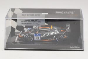 Audi R8 LMS Ultra #29 Team WRT Sandstorm L. Vanthoor 24 Hours of Nurburgring 2013 Minichamps 1:43 437130129 Pressofusione — immagine 4 di 5