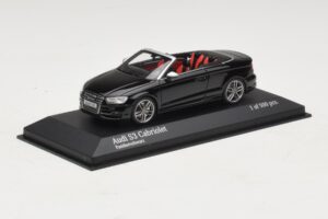 Audi S3 8P Cabriolet Nero Minichamps 1:43 437013030 Pressofusione — immagine 2 di 4