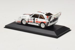 Audi Sport Quattro S1 #1 W. Rohrl Pikes Peak International Hill Climb Winner Record 1987 Minichamps 1:43 410871201 Pressofusi — immagine 3 di 4