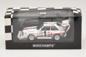 Audi Sport Quattro S1 #1 W. Rohrl Pikes Peak International Hill Climb Winner Record 1987 Minichamps 1:43 410871201 Pressofusi — immagine 4 di 4