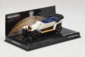 Audi Typ A Phaeton Bianco Blu Minichamps 1:43 437019032 Pressofusione — immagine 2 di 5