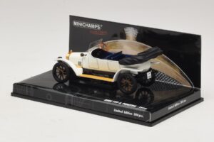 Audi Typ A Phaeton Bianco Blu Minichamps 1:43 437019032 Pressofusione — immagine 3 di 5