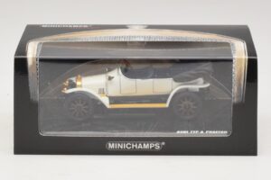 Audi Typ A Phaeton Bianco Blu Minichamps 1:43 437019032 Pressofusione — immagine 5 di 5