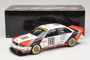 Audi V8 Quattro DTM #45 F. Biela Team AZR 1991 Minichamps 1:18 100911045 Pressofusione — immagine 8 di 8