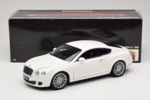 Bentley Continental GT Bianco Scatola Di Ricambio Minichamps 1:18 100139621-R1 Pressofusione — immagine 8 di 8