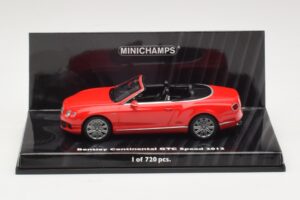 Bentley Continental GTC Speed Rosso Minichamps 1:43 Bentley Continental GTC Speed Rosso Minichamps 1:43 436139061 Pressofusione
