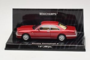 Bentley Continental R Rosso Metallizzato Minichamps 1:43 436139920 Pressofusione