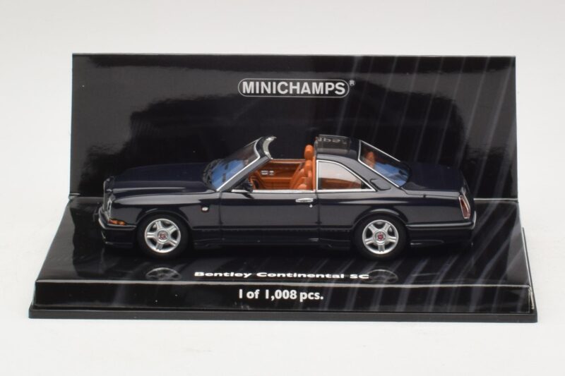 Bentley Continental SC Blu Scuro Minichamps 1:43 436139990 Pressofusione