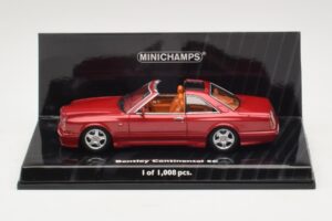 Bentley Continental SC Rosso Metallizzato Minichamps 1:43 436139991 Pressofusione
