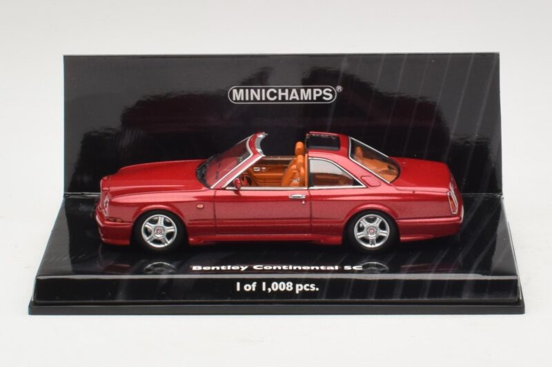 Bentley Continental SC Rosso Metallizzato Minichamps 1:43 436139991 Pressofusione