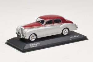 Bentley S2 Argento Rosso Minichamps 1:43 403139953 Pressofusione — immagine 2 di 4
