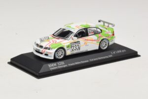 BMW 320i E46 #233 A. Priaulx / J. Muller Schubert Motorsport VLN Nurburgring 2005 Minichamps 1:43 400052433 Pressofusione — immagine 2 di 4