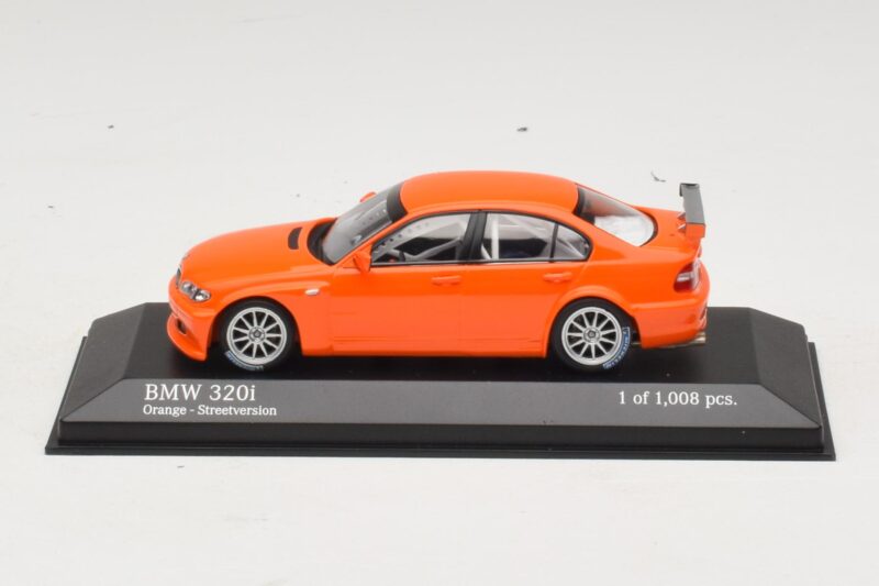 BMW 320i E46 Versione Stradale Arancione Minichamps 1:43 400052400 Pressofusione