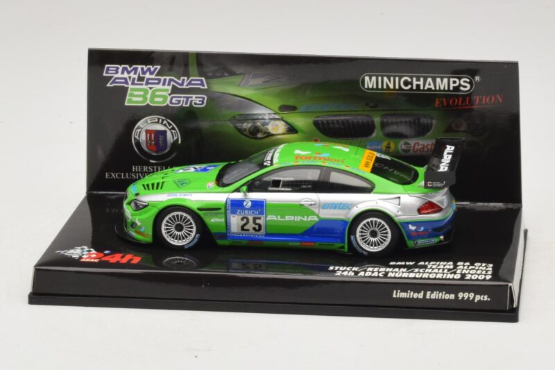 BMW Alpina B6 GT3 #25 24 Hours of Nürburgring 2009 Minichamps 1:43 437092625 Pressofusione