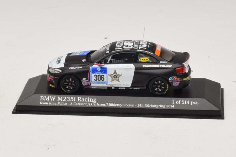 BMW M235i Ring Police Team #306 Carlsson 24 Hours of Nurburgring 2014 Minichamps 1:43 437142406 Pressofusione