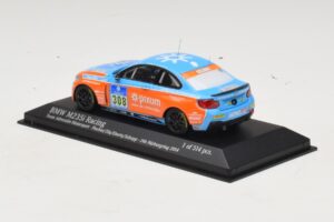 BMW M235i Team Adrenalin #308 Fischer / Zils 24 Hours of Nurburgring 2014 Minichamps 1:43 437142408 Pressofusione — immagine 3 di 4