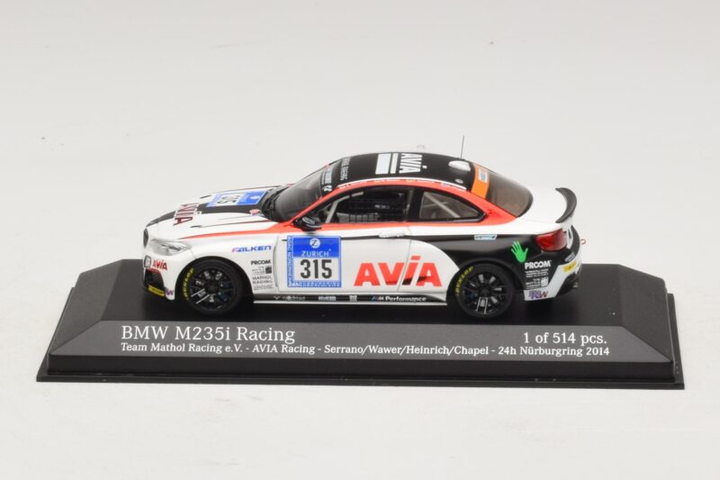 BMW M235i Team Mathol #315 24 Hours of Nurburgring 2014 Minichamps 1:43 BMW M235i Team Mathol #315 24 Hours of Nurburgring 2014 Minichamps 1:43 437142415 Pressofusione