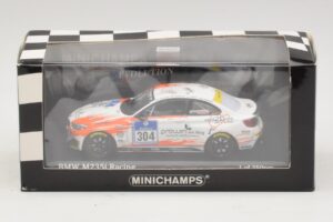 BMW M235i Team Rent2drive #304 Ackermann / Wishkirchen 24 Hours of Nurburgring 2015 Minichamps 1:43 437152504 Pressofusione — immagine 4 di 4