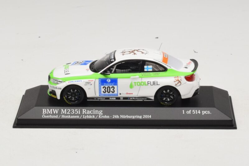 BMW M235i ToolFuel #303 Krohn 24 Hours of Nurburgring 2014 Minichamps 1:43 437142403 Pressofusione